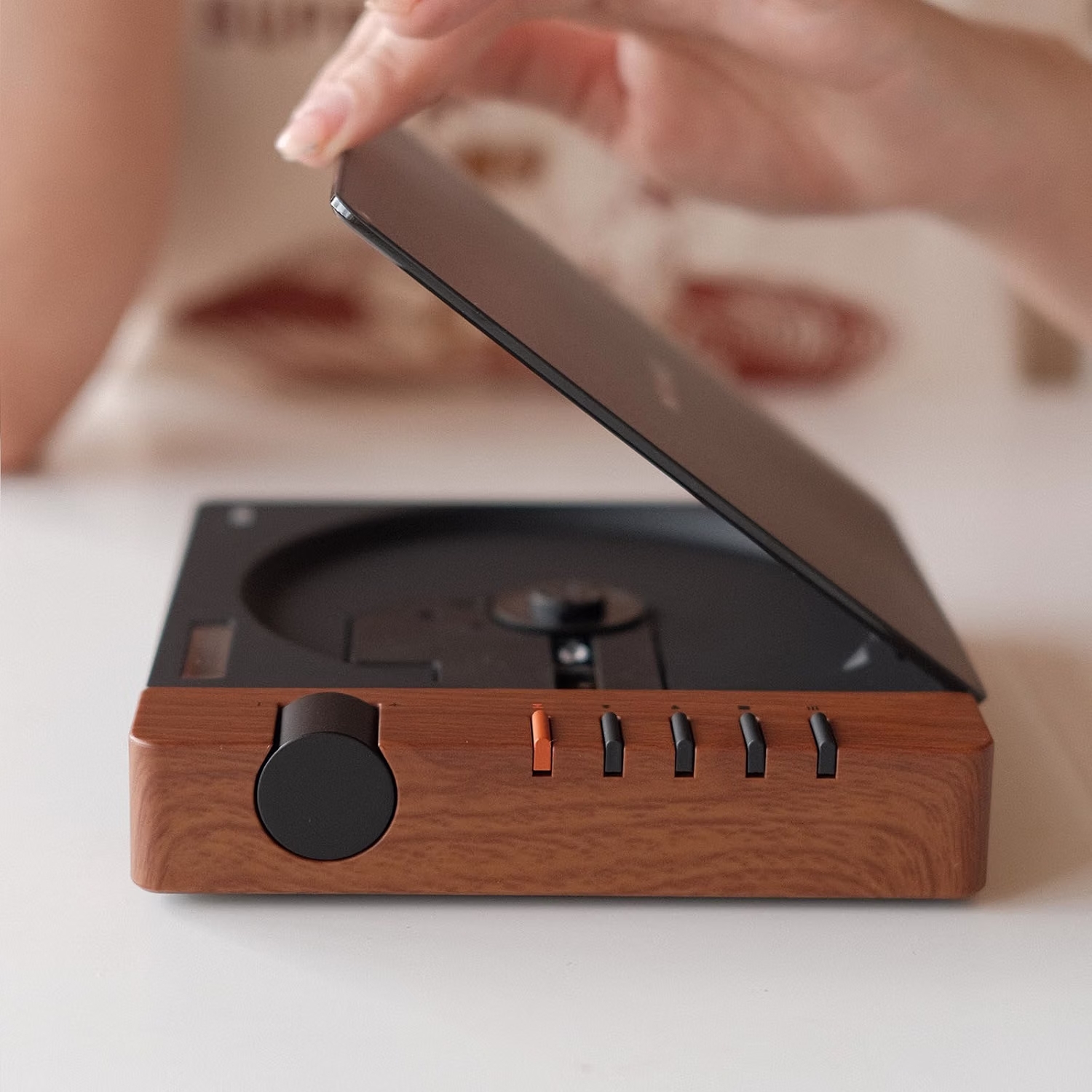 SYITREN R300 Lecteur CD Noir / Bois – Image 5