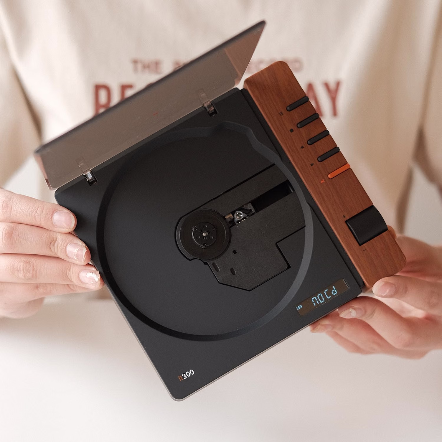 SYITREN R300 Lecteur CD Noir / Bois – Image 2